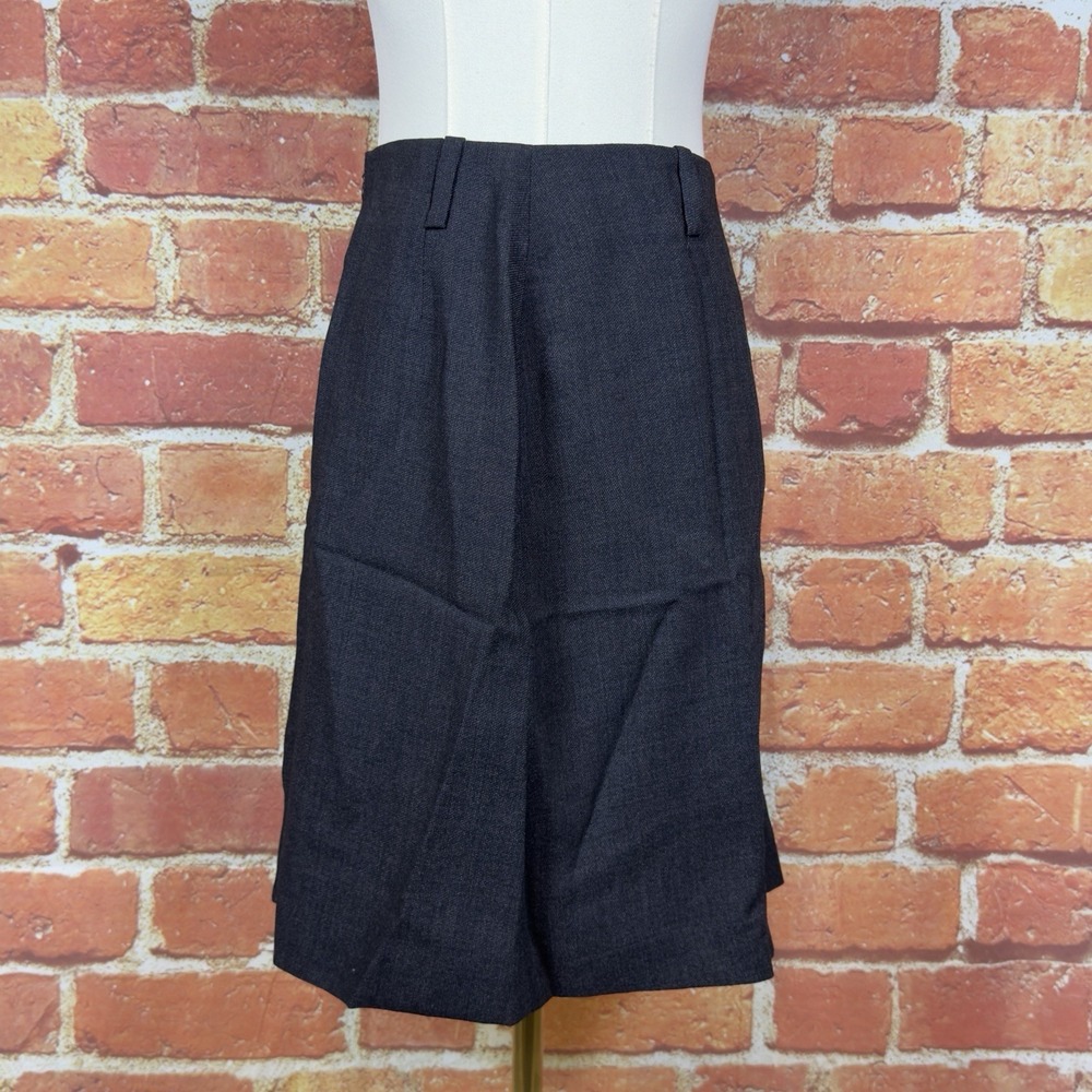 Linda Allard Ellen Tracy Skirt Womens 4 Black Wool Blend Lined Career Business‎